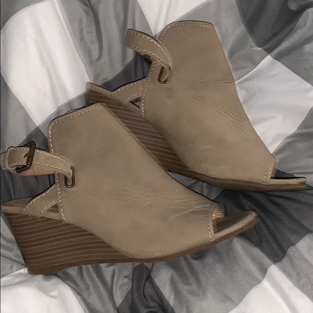 Taupe Wedges